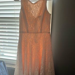 Speechless size Medium. Blush, lace dress